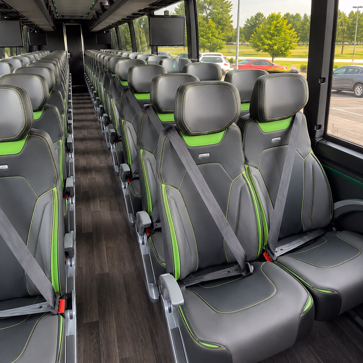 greenwich charter bus interior gallery