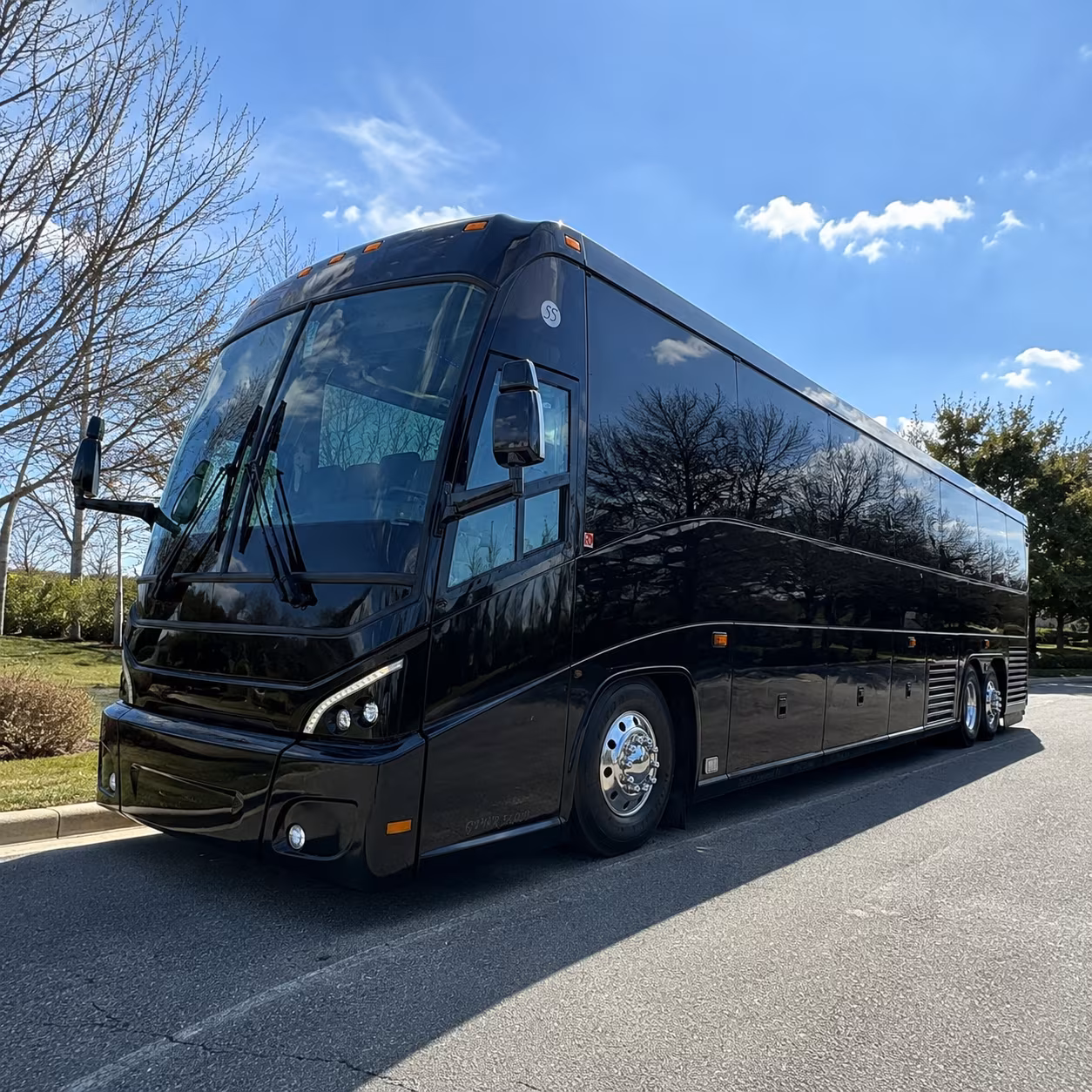 greenwich charter bus rental exterior